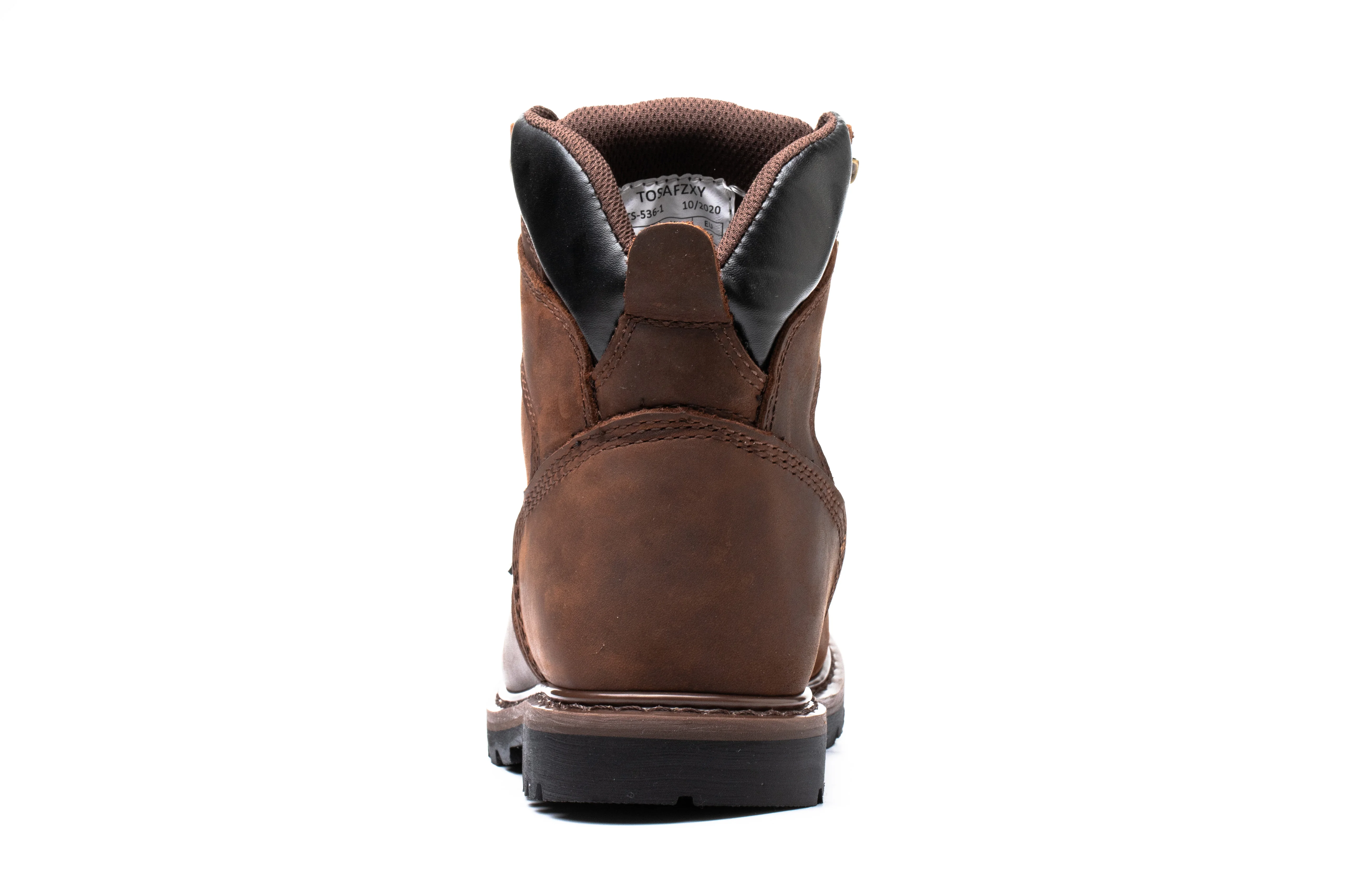 Handmade Crazy Horse Cowhide Vintage Stylish Steel Toe Work Boots For Men