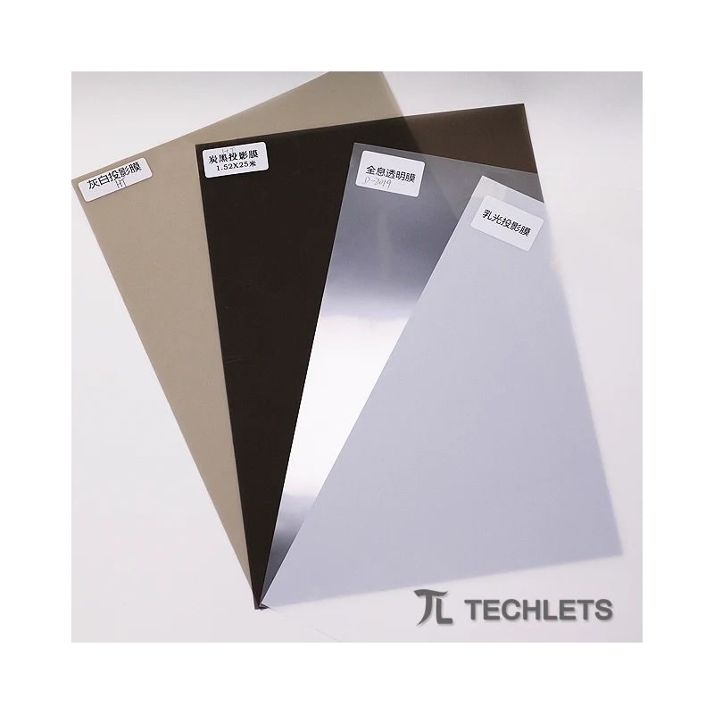 Black colour Adhesive on whiteboard/glass rear  projection film screen