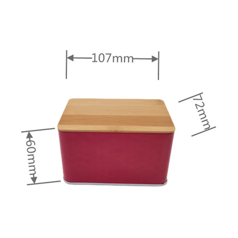 Custom printing food packaging tin box tin container metal tin can with bamboo lid for packing candies chocolate snacks cakes