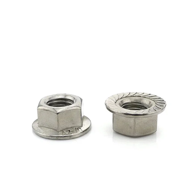 Stainless steel DIN 6923  hex flange nut hex nut