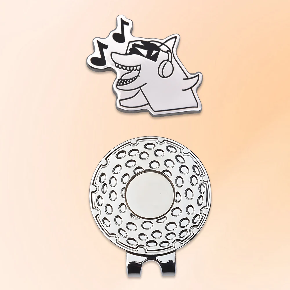 Wholesale golf hat clip with custom marker blank golf clip metal bulk magnet golf ball marker