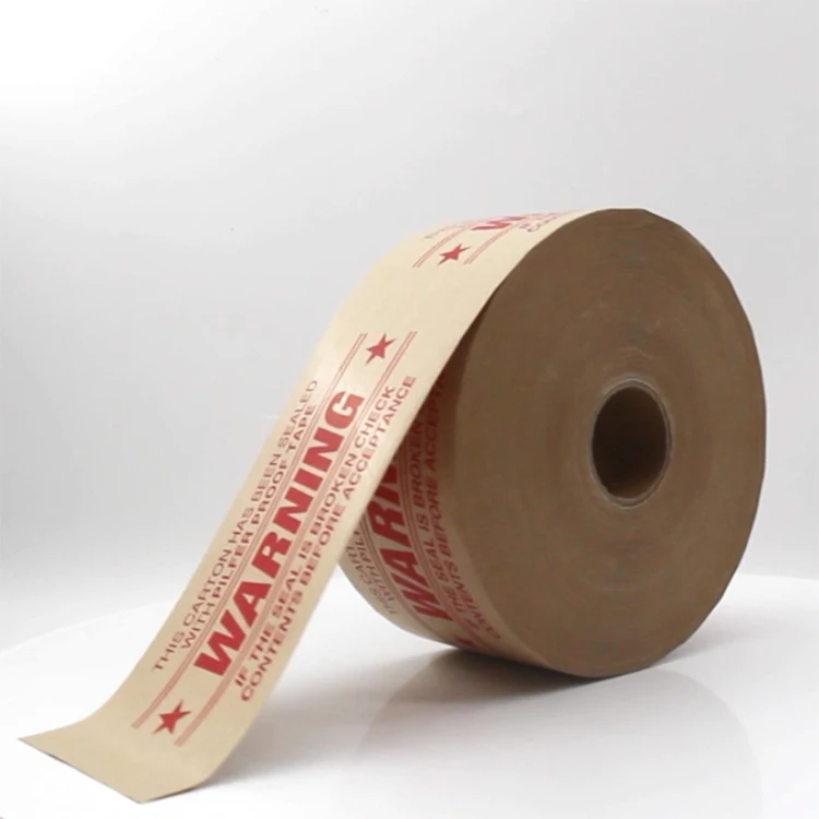 Brown Kraft Paper Tape 3/4 Inch Two Layer Kraft Paper Bag With Glue Tape