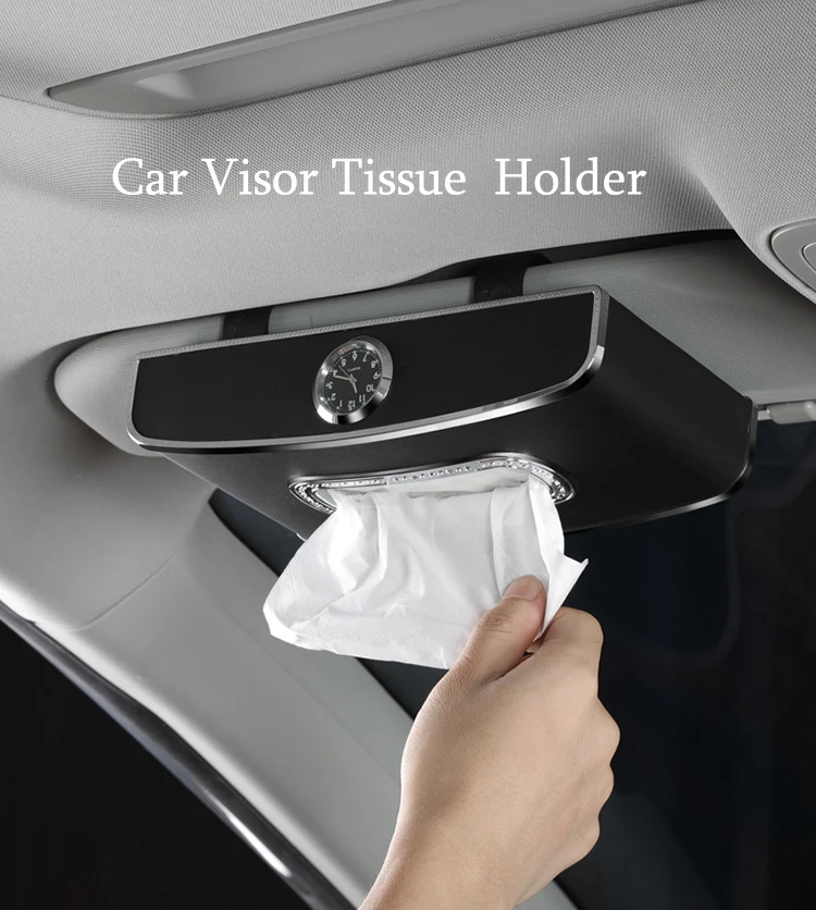 Multi-Function Car Creative Tissue Box Car Armrest Box Car Temporary Parking Number