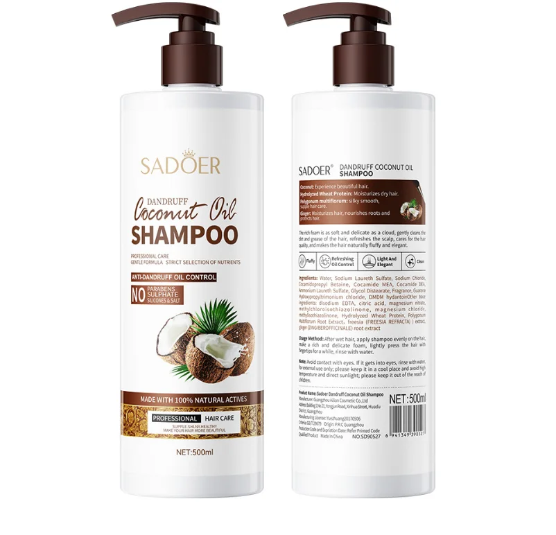 Low Moq Sulfate-free Nourishing African Hair Care Products Coconut Oil Shampoo and Conditioner