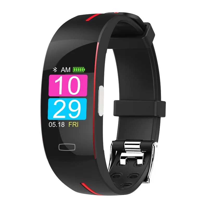 Smart Bracelet PPG ECG HRV Heart Rate Blood Oxygen Temperature Monitor Color Screen Smart Wristband