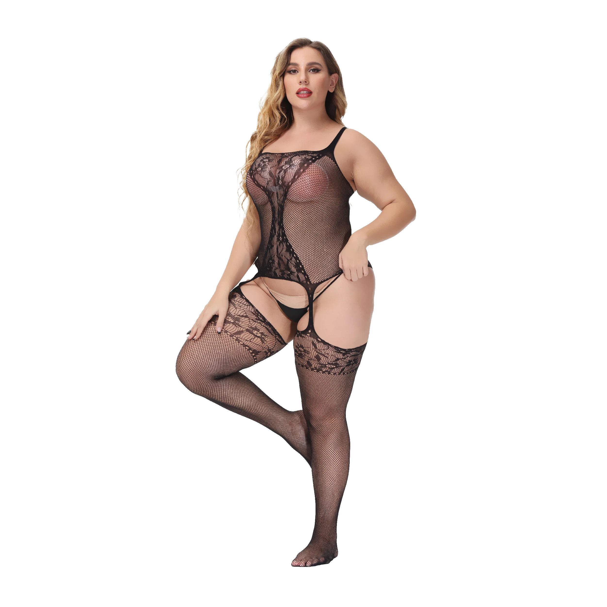 Оптовая продажа сексуальный женский боди из нейлона и спандекса