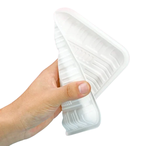 Household Kitchen Tableware Biodegradable corn starch Disposable Food Container Rectangular Food Tray