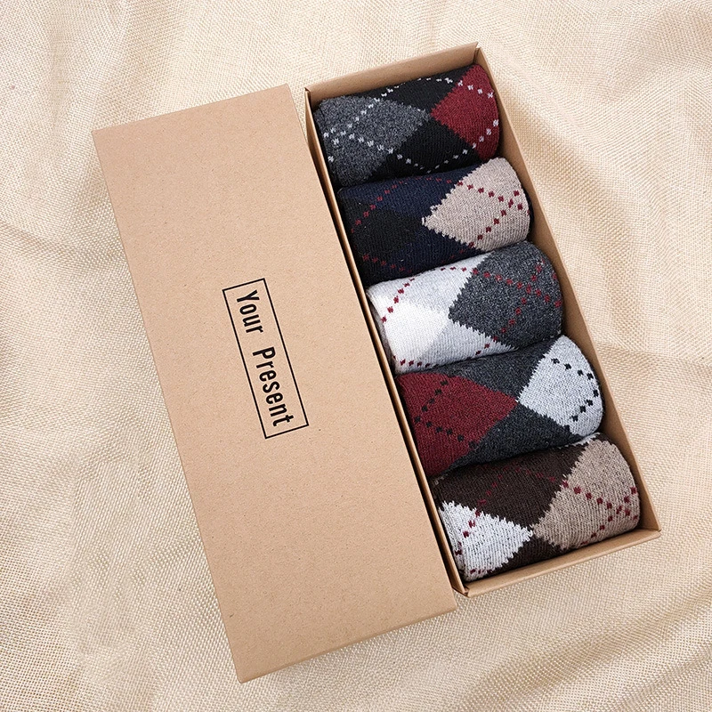 Sock manufacturer box set male socks 5 pairs pack in Business