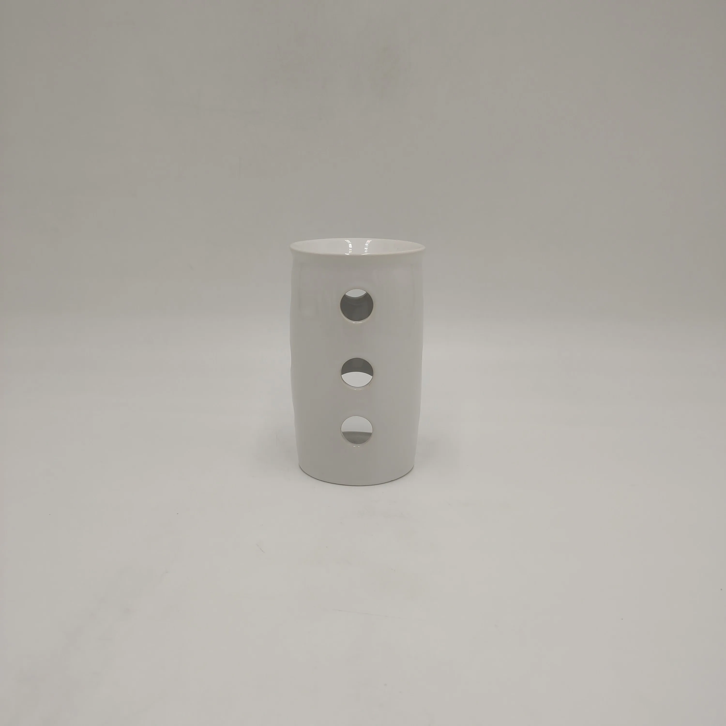 New Ceramic Wax Melt Candle European Style Simple Pure White Ceramic Aroma Base Essential Oil Stove Household Warmer