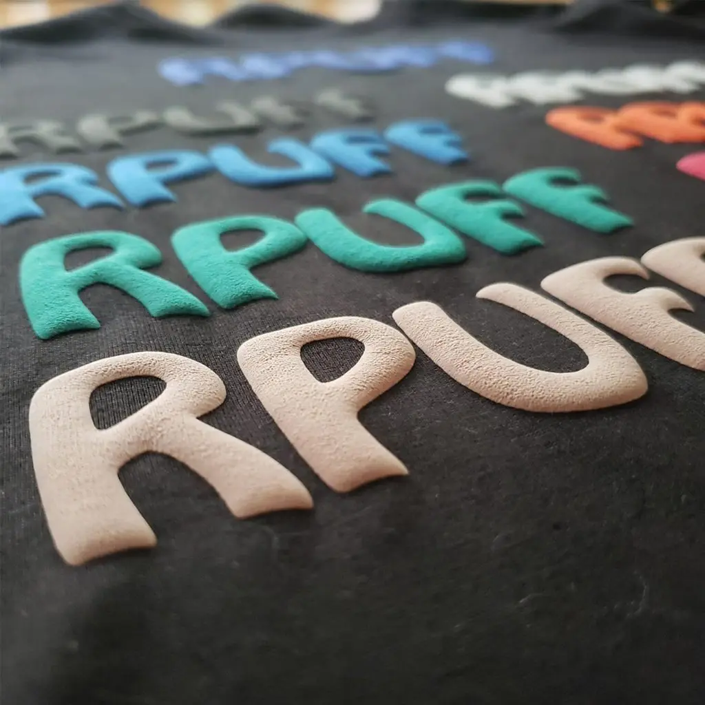 Korean Quality 3d Htv Puff Heat Transfer Vinyl Sheets Rolls For Clothing T-Shirt Cricut Silhouette