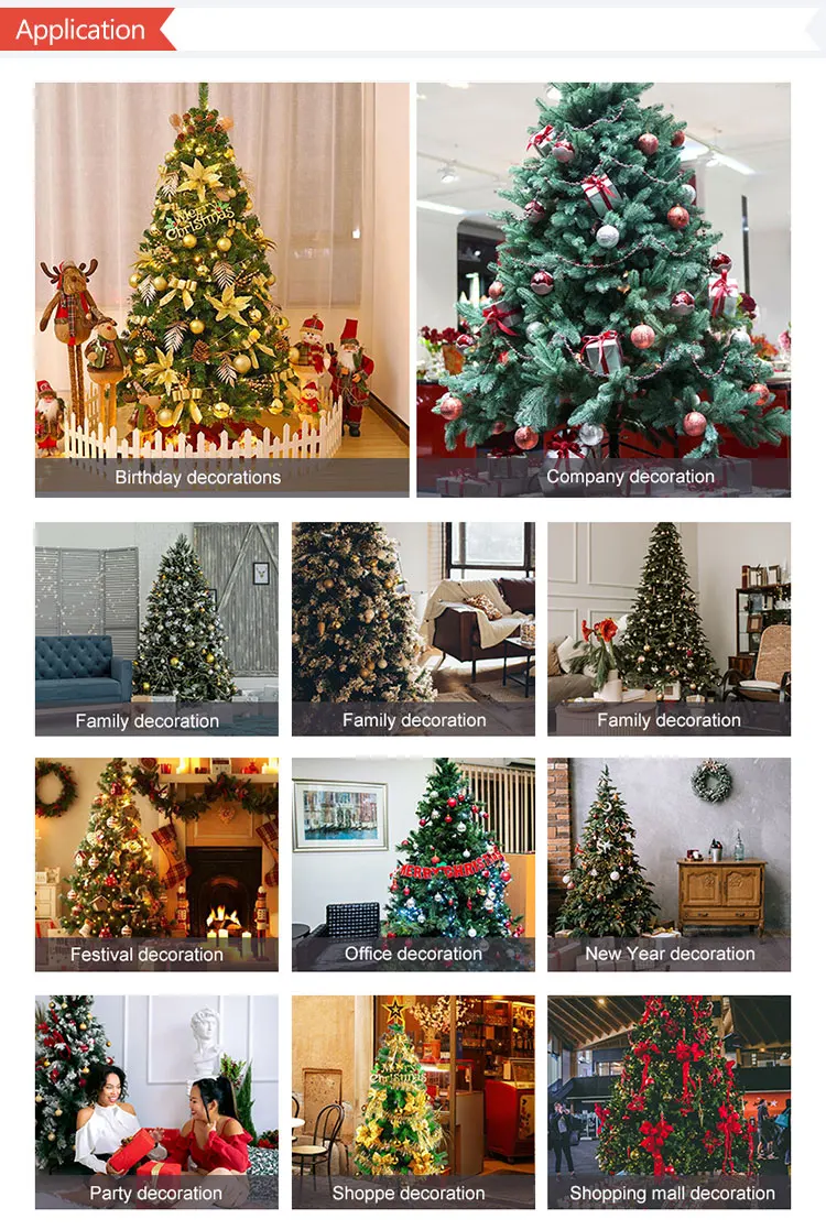 Factory direct sale custom made popular artificial plastic christmas tree to buy