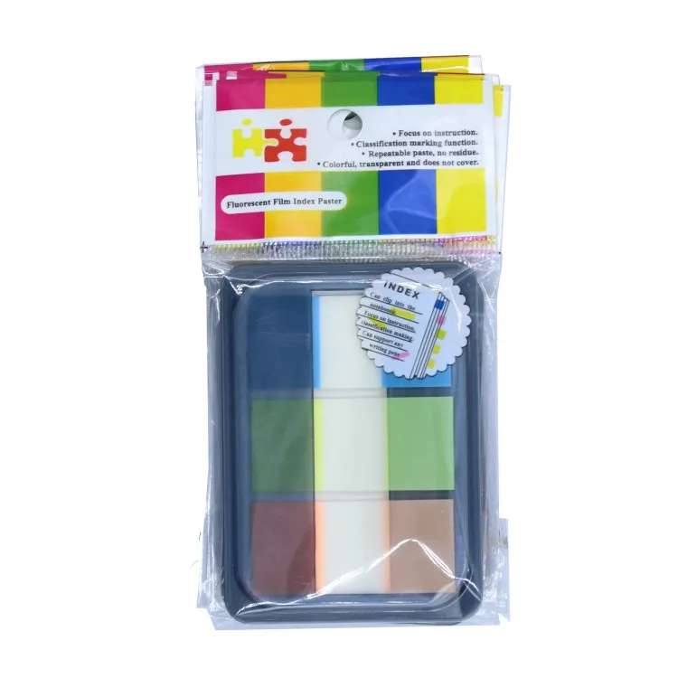 Myway Neon Page Markers Sticky Note Tabs,Colored Index Tabs Flags, Fluorescent Pet Sticky Notes