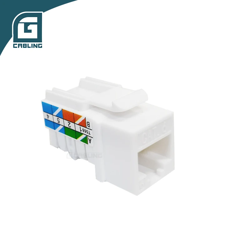 Geteknet network module Female 180 Degree dual 110IDC utp 8P8C rj45 cat6 keystone jack with speed punch down tool