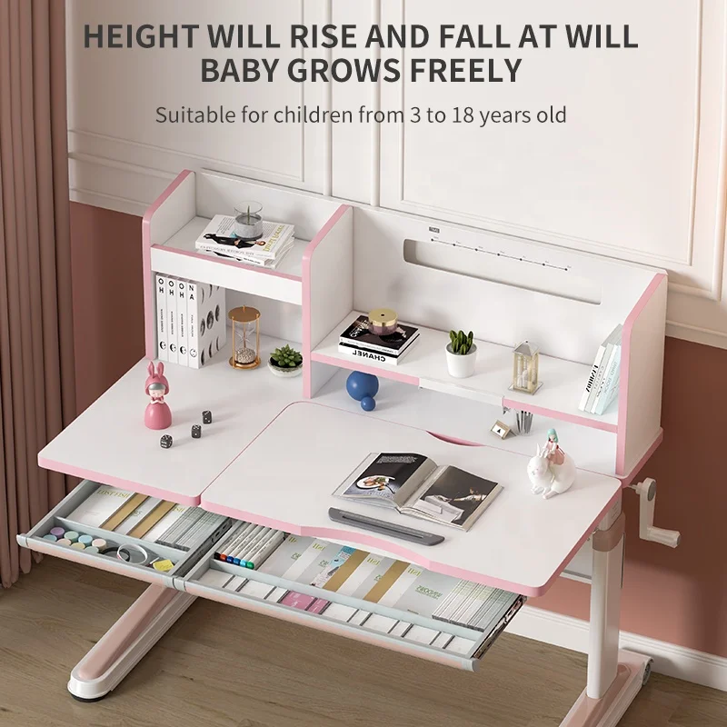 New Model and Design Adjustable Ergonomic 3-18 Years Old Reading Table Kids Study Desk Table