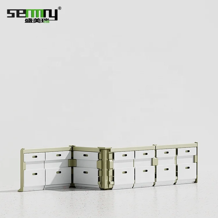 Hot sale good look decorative metal baseboard Curve skirting board Aluminum  Alloy Skirting Board