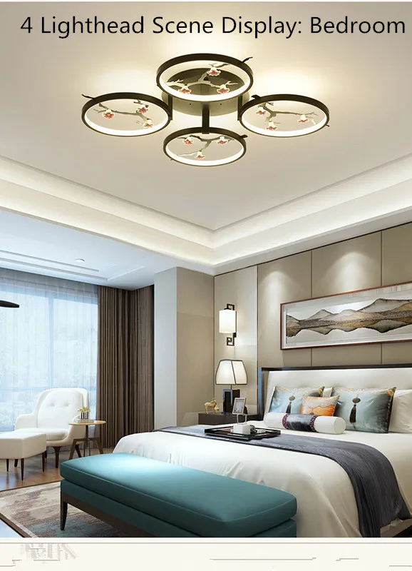 
New Chinese style mural large decorative beautiful custom Chandelier 