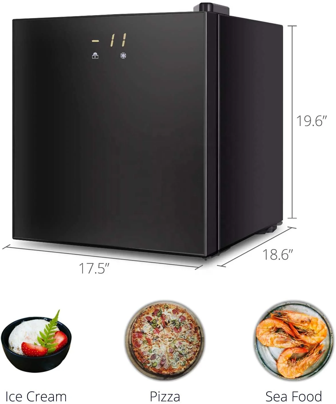 Bd-40 Newest Mini Freezer In Freezers With Lcd Display