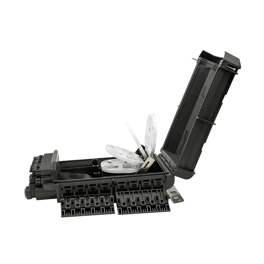 High Quality 24 Ports Ftth 96core Fiber Optic Splitter Box Outdoor Horizontal Type Optic Fiber Terminal Closure