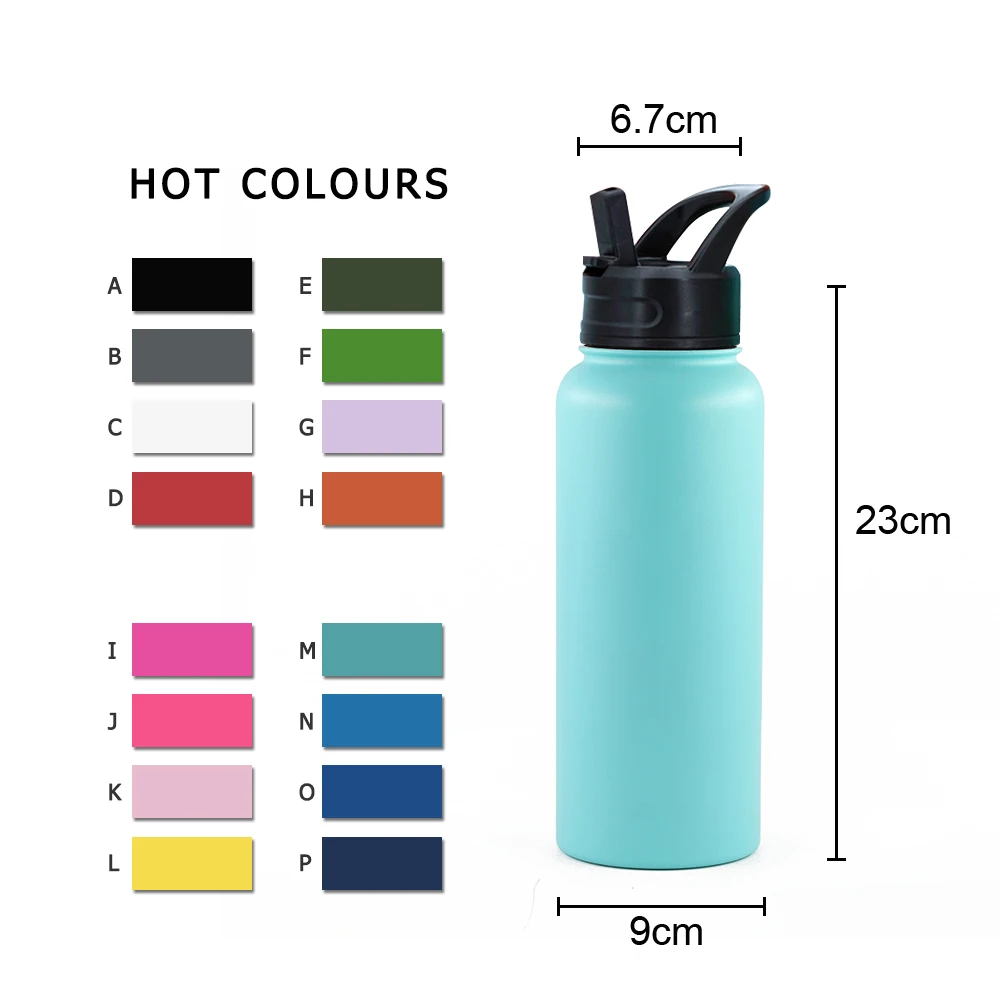 
Amazing Items waterbottles Metal Wide Mouth Water Bottle Insulated Double Wall Stainless Steel Water Bottle 