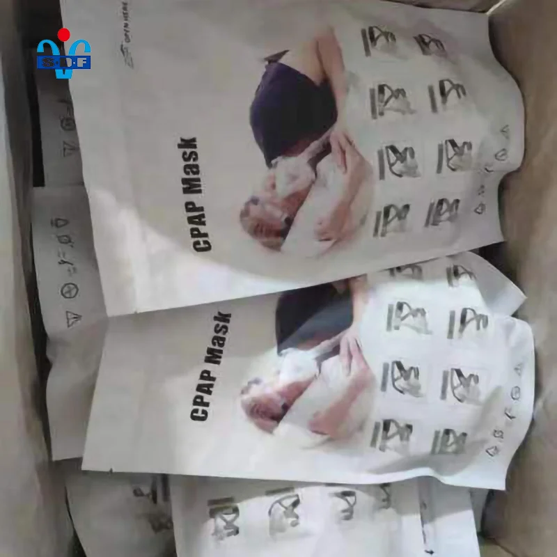 High Quality Respiratory CPAP Mask Mouth and Nose Medical Silicone BPAP Breathing Mask