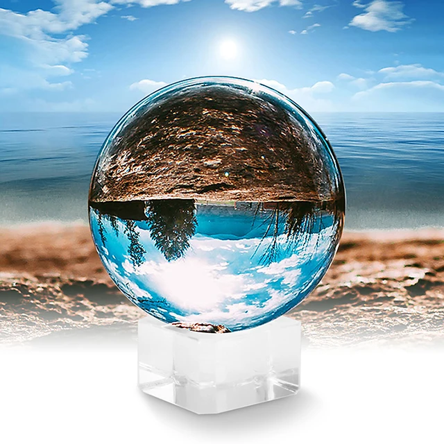 New style best-selling K9 Photography/Fotografie Prop Magic Clear Globe Glass Crystal Ball With Glass Base