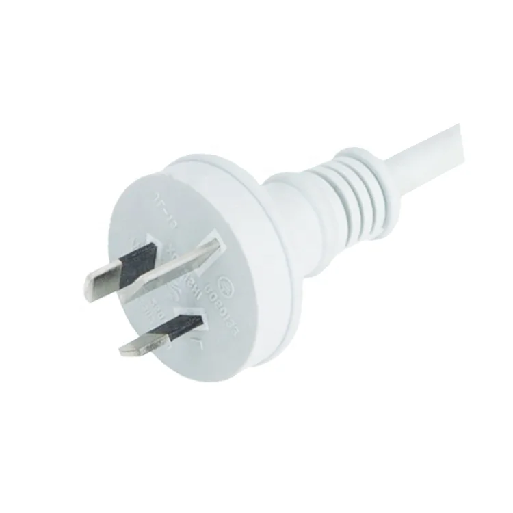 Australian standard 15a 220v 3 pin flat electrical plug with saa approved power cord
