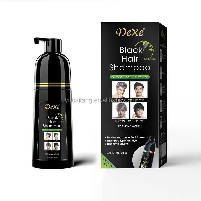 wholesale manufacturer new brand best herbal care hair 500ml permanent ammonia free fast black herbal hair dye color shampoo