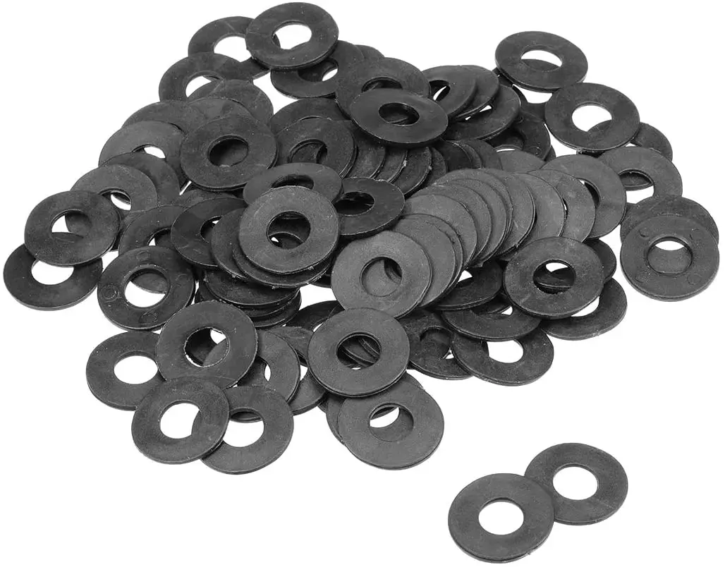 Пользовательская ПВХ m10x 60 плоская черная нейлоновая шайба