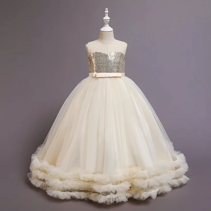 Meiqiai Girls Party Prom Clothing Flower Princess Wedding Ball Gown Evening Dresses