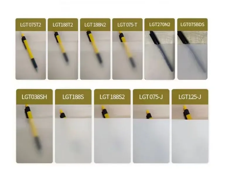 Custom Size  0.21mm clear lgt188S2 pet diffusion film  light guide plate  light box panel light guide film