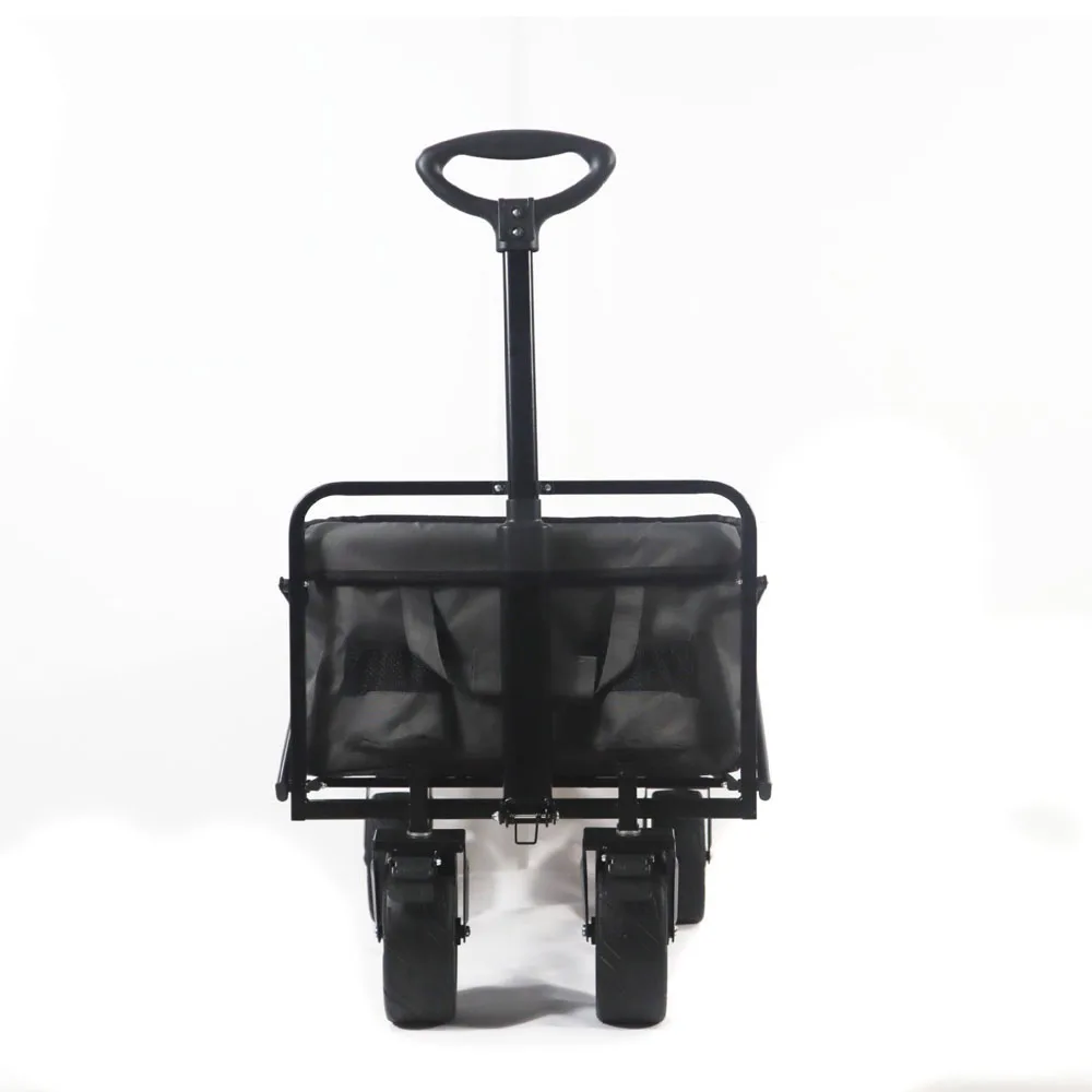 Foldable Beach Trolley Utility Camping Metal Garden Hand Cart Portable Folding Outdoor Wagon Trolley