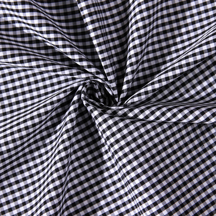 Cotton Polyester Blend Yarn Dyed Check Cotton Plaid Flannel Fabric CVC Yarn Dyed Fabric