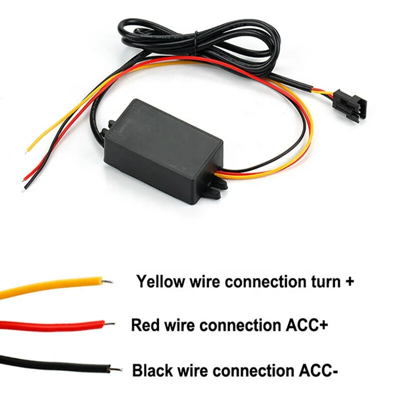 2x Universal Waterproof Flexible 16 LED Strips White yellow DRL Daytime Running Light