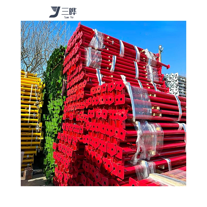 SANYE Powder Coated Shoring Jacks Acrow Adjustable Scaffolding Steel Metal Props For Construction