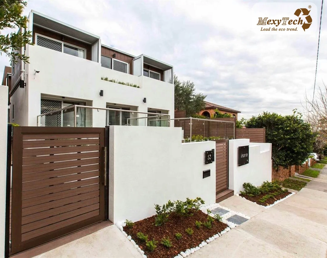 Easy Installation WPC Fence Entrance Gates Door and Grills Design for Balcony Garden