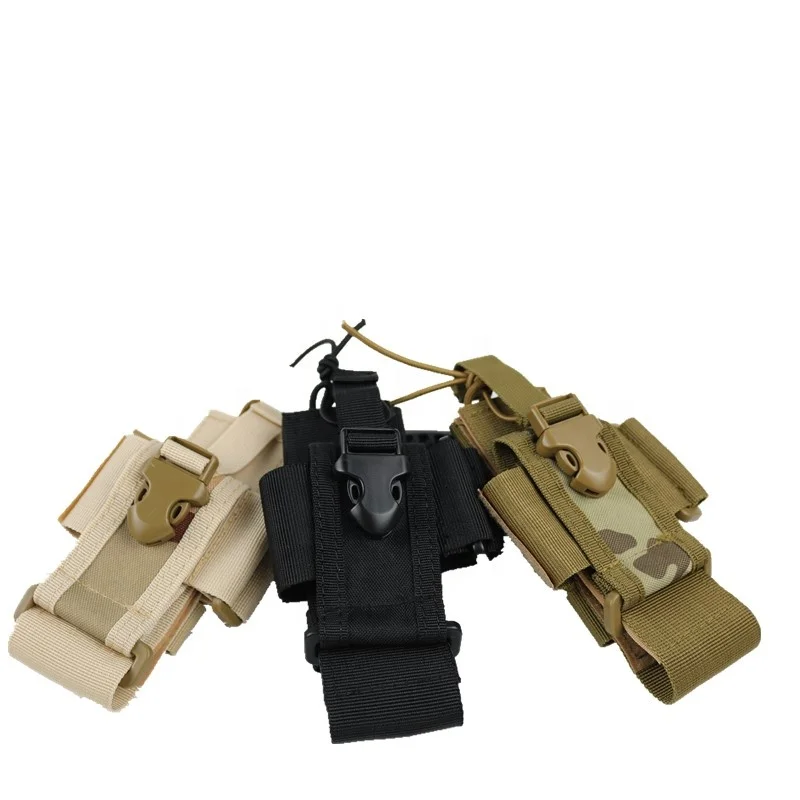 Tactical Radio Holder Interphone Pouch MOLLE Radio Holaster Heavy Duty Bag