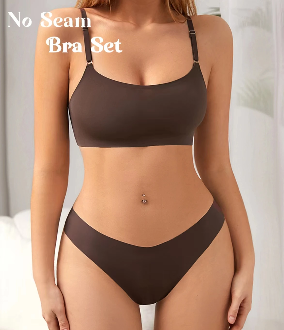 No Seam Private Label Bra and Panty Set for Women