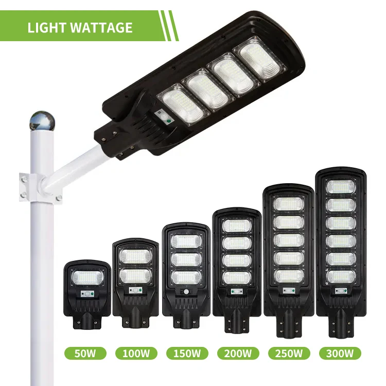 Lampadaires Solaires  Remote Control Led Street Light Outdoor Solar Street Lamp 2 in 1 100w 200w 300w 400w