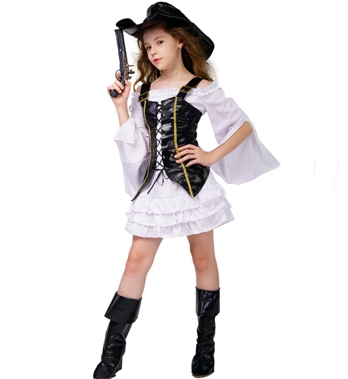 Halloween Party Costume For Kids Girls Pirate Cosplay Costume