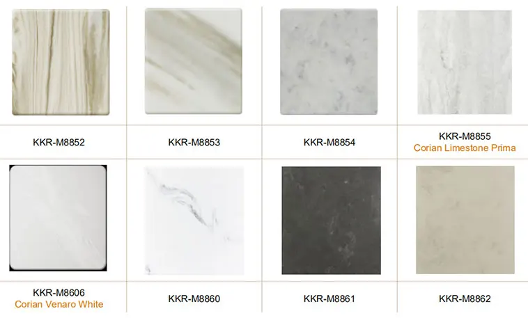 Artificial Stone Panel Use Quartz-like Kitchen Countertop Polymarble Acrylic Solid Surface Sheet