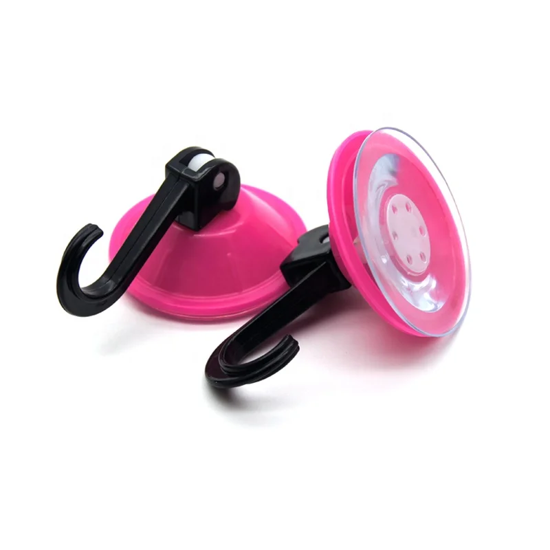 45mm diameter powerful colorful suction hook cup in clear color
