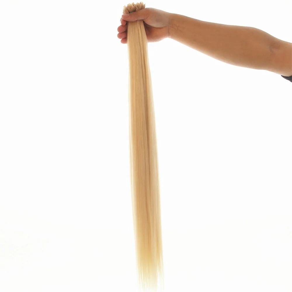 Full Cuticle Aligned Y Tip Human Keratin Hair Fan Tip Hair Extensions