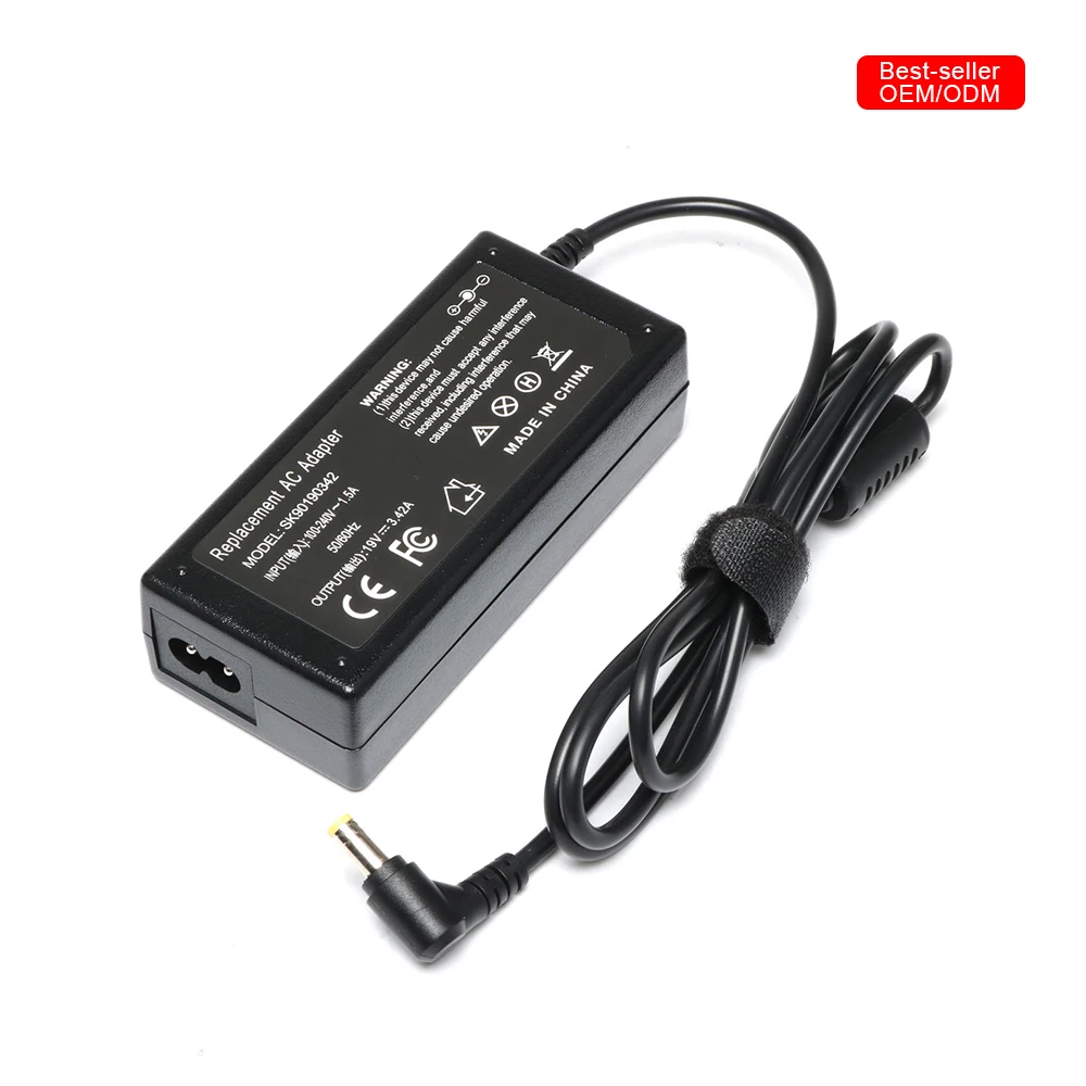 Best-seller 65W 19V 3.42A AC DC 5.5*2.5mm Desktop Power Adapter for TOSHIBA Laptop Charging