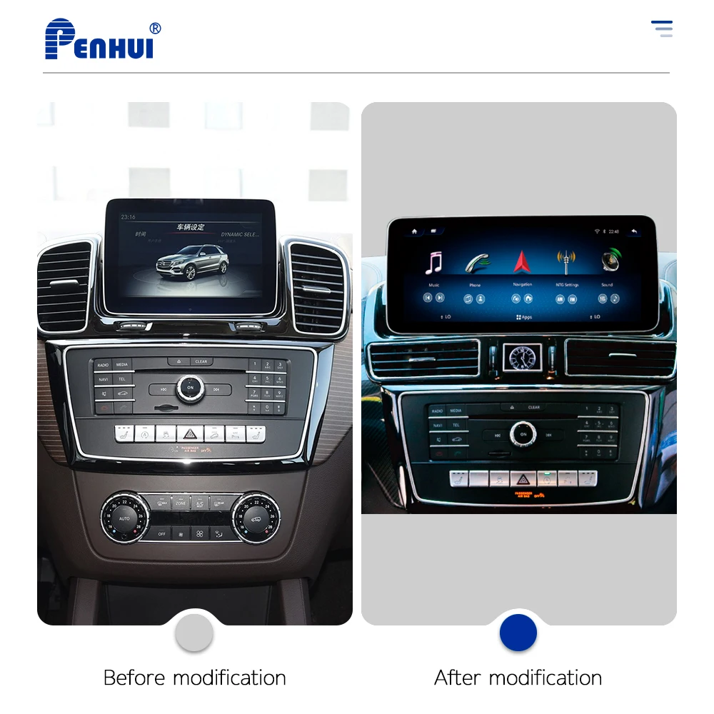 12 3 дюймов 2K экран Android автомобильный GPS-экран плеер для Mercedes-Benz GLE GLS 2016-2020 Carplay радио