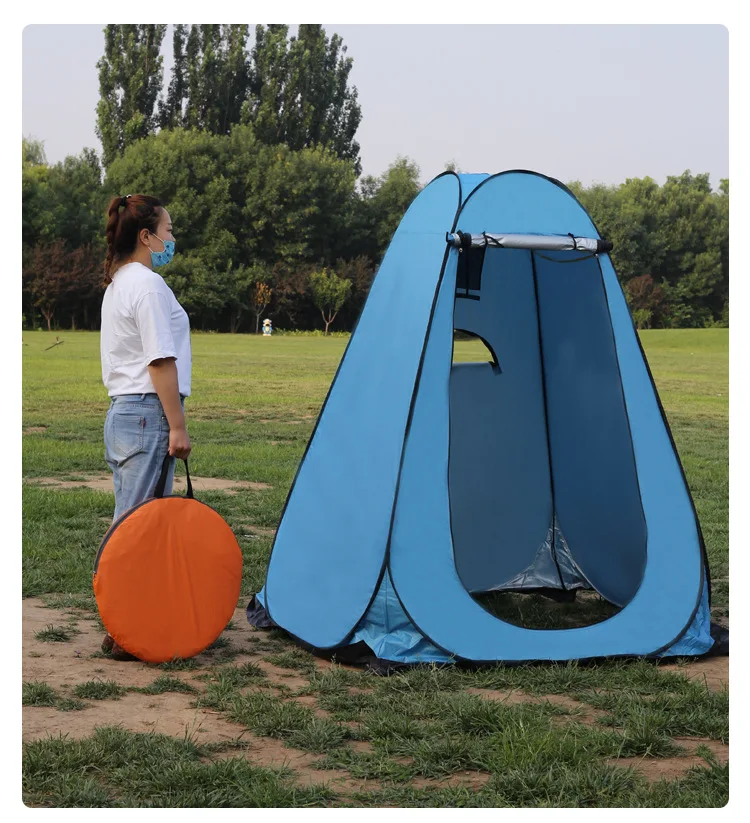 customized  mobile toilet outdoor shower camping dressing bath tent quickly open  building-free camping toilet