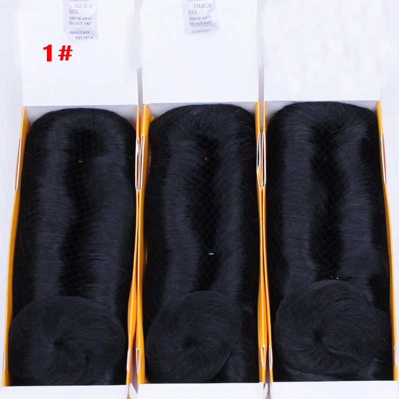 27 PCS Short Bump Weave Indian Hair With Free Closure 28 Pieces Femi Human Hair Weaving
