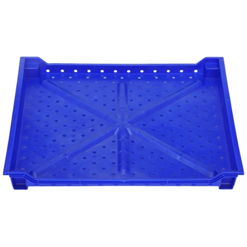 Hot selling Ventilated Stacking Storage IQF plastic Berry tray for blueberry raspberries harvesting