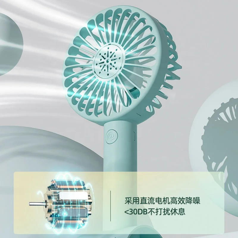 2 in 1 Handheld Outdoor Desktop Portable USB Battery Mini Rechargeable Fan