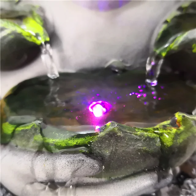 Фэн-шуй расслабляющая статуя Будды для медитации настольный водяной фонтан украшения дома