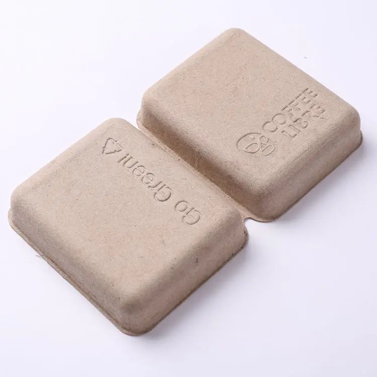 Biodegradable Recyclable Paper Packaging Box Pulp Box Custom Molded Pulp Packaging Pulp Soap Box Packing